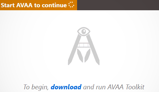 The editor is trying to connect to the toolkit